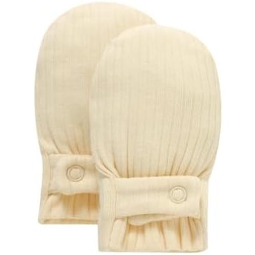 Baby Newborn No Scratch Mittens Stay On Cotton Gloves 0-12 Months
