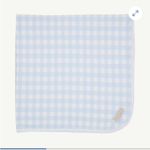 Baby Buggy Blanket - Buckhead Blue Gingham