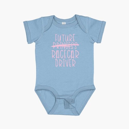 Future Racecar Driver - Pink Baby One-Piece