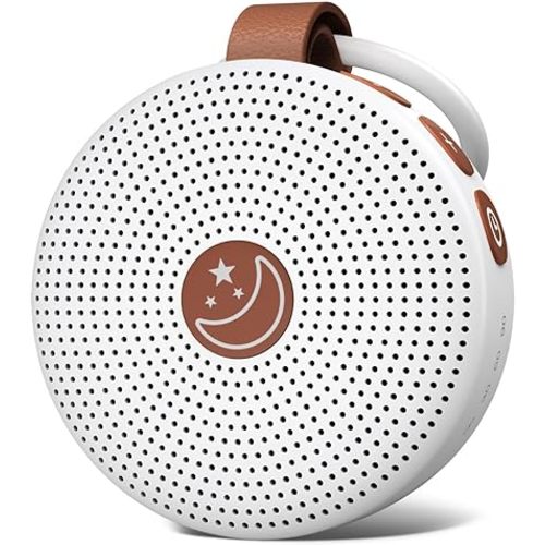 Battery Sound Machine Mini White Noise Machine Baby Shushing Portable Brown Noise Machine 30 Soothing Sounds for Kids Adults Dogs Auto-Off Timer 32 Volume Levels Sleep Machine for Home Office Privacy