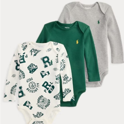 Cotton Interlock Bodysuit 3-Pack