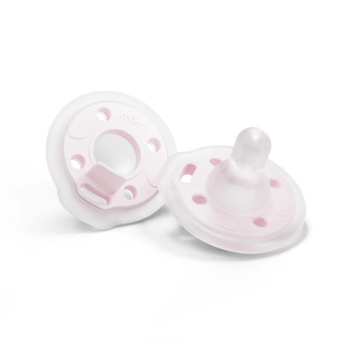 babypace® breast-like pacifier 2-set in delicate seashell | mōmi