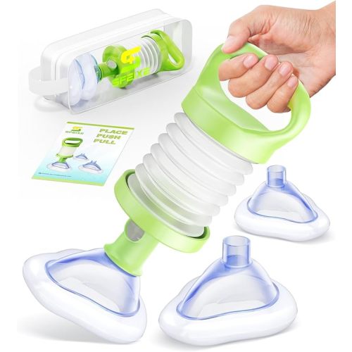 Life-Saving Choking Rescue Device,FSA HSA Eligible Anti Choking Device, Portable Airway Suction for Adults, Kids, Seniors, Infants, Home Car Travel Emergency