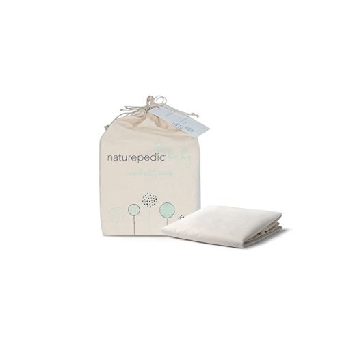 Naturepedic Organic Contoured Changing Pad Cover - Easy to Clean, Lightweight & Portable - Comfort 2-Sided and 4-Sided Baby Diaper Changing Pad Cover - 16" x 31"