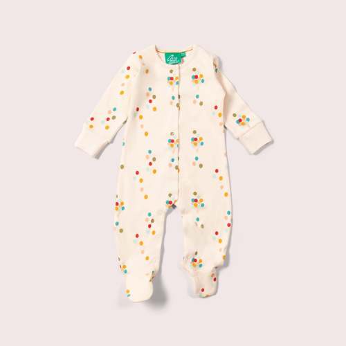 Rainbow Balloons Organic Babygrow
