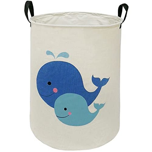 MAIZMZ Kids Hamper Baby Laundry Basket Gift Toy Box Storage Nursery Bins Waterproof Organizer Large Canvas Collapsible Chest for Home/Dorm/Kitchen/Pet/Office/Closet/Shelf/Room Decor