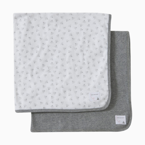 Burt's Bees Baby Organic Blanket (2 Pack) - Heather Grey