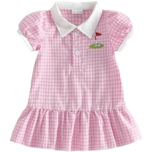 Baby Girl Dresses Polo Baseball Outfit Toddler Clothes 0-3T