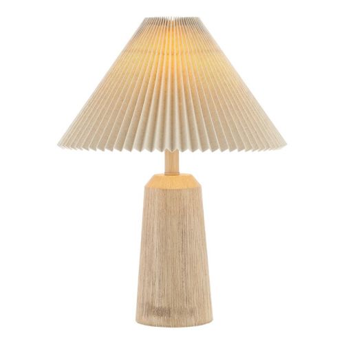 JONATHAN Y Arvid 20.5" Rustic Scandinavian Resin/Iron Lighthouse Table Lamp: Beige Linen Shade, UL Listed, 2700K