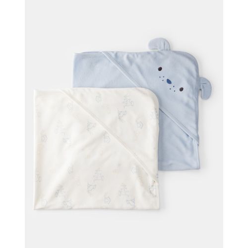 Baby Boy 2-Pack Hooded Towels - Blue | Carter's