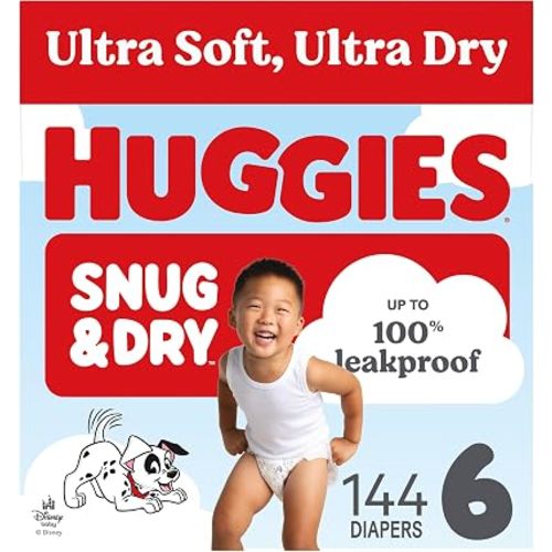 Huggies Snug & Dry Diapers Size 6, 144 Count