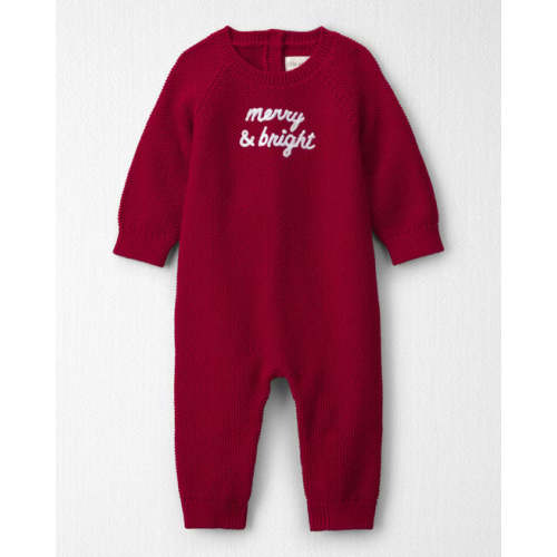 Baby Organic Cotton 'Merry & Bright' Sweater Knit Jumpsuit - Little Planet | Carter's