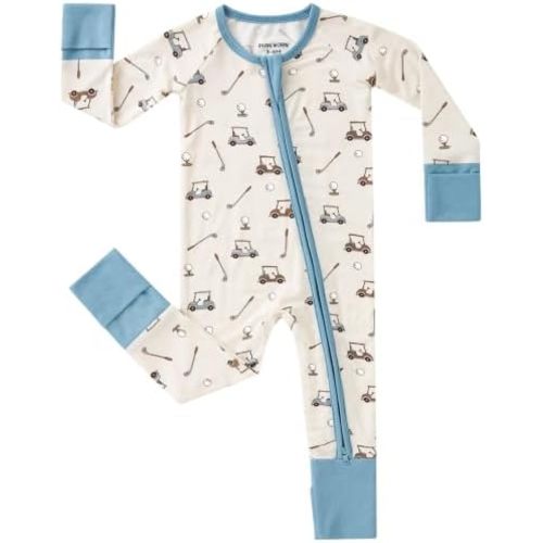pureborn Baby Sleeper Viscose from Bamboo Zipper Footies Pjs 0-24 Months