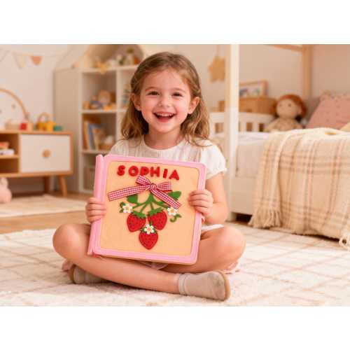 Personalized Toddler Busy Book, Handmade Felt Quiet Book, Custom Montessori-inspired Toy, Montessori Toy Book, Baby Shower Gifts