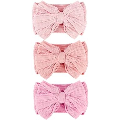 Baby Bows Headbands Nylon Baby Girl Headbands Soft Handmade Hairbands Toddler Hair Accessories for Girls Baby Newborn Infant Kids