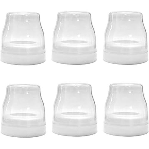 Replacement Ring Collars and Caps Compatible with Philips Avent Anti-Colic AirFree Vent Bottles 4oz /9oz /11oz; Not for Natural Bottles ; Not Original Avent Replacement Parts (6 Pack)