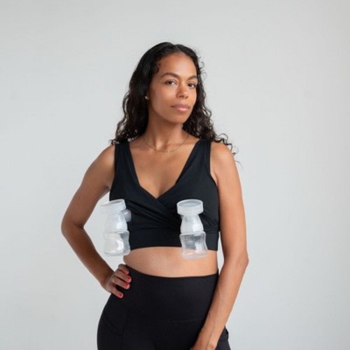 Love and Fit Everyday Luxe® 3.0 Nursing & Hands-Free Pumping Bra Black L
