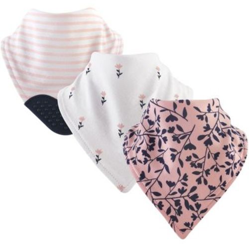 Yoga Sprout Baby Girls Cotton Bandana Bibs 3pk Set, Fresh, One Size