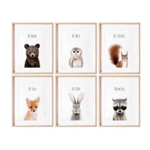 Woodland Nursery Prints Woodland Nursery Decor Baby Animal - Etsy