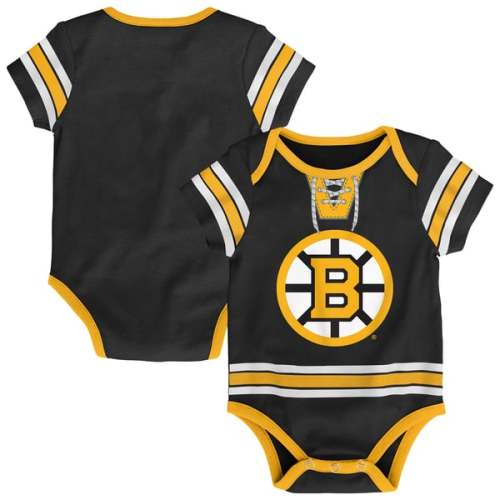 Newborn Boston Bruins Outerstuff Black Hockey Bodysuit