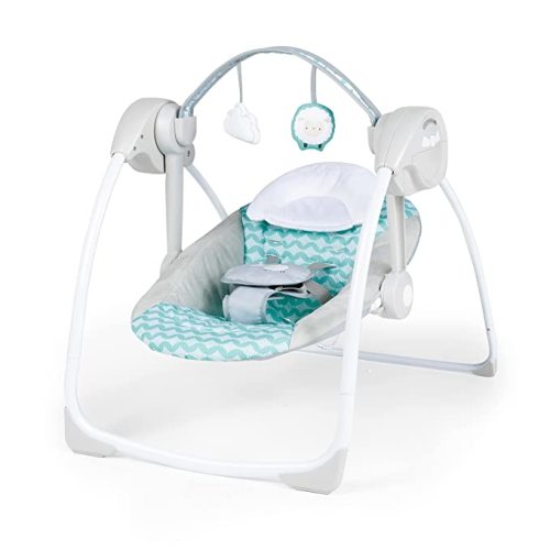 Ingenuity Sun Valley Canopy Portable Baby Swing for Infant, Newborn
