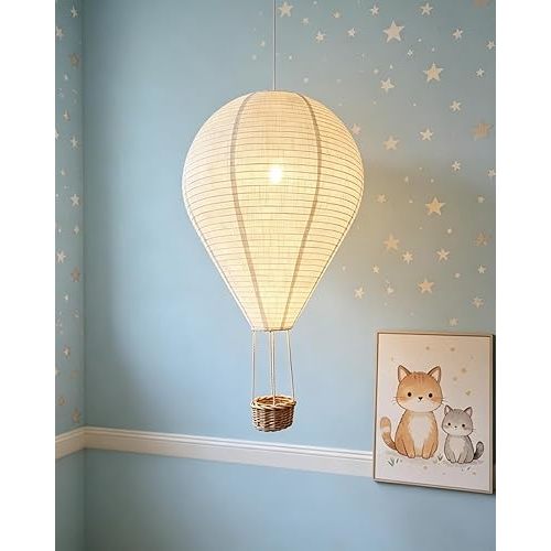 1Pack Hot air balloon decorations16inch Handmade Hot air balloon Lantern Hanging Decor Pendant Light Shade Suitable for Decorating Children's Rooms Corridors and Living Rooms decorations