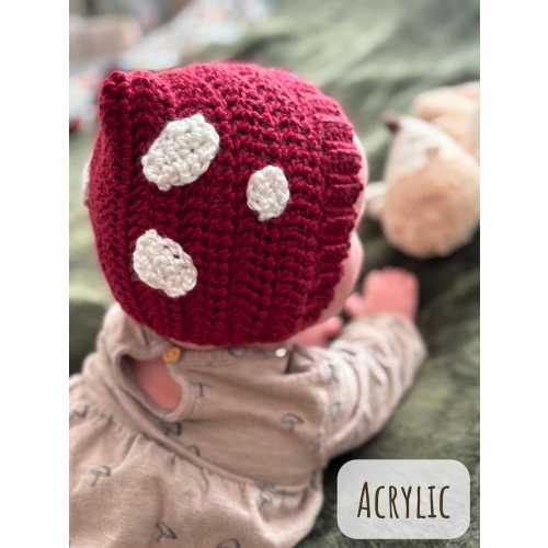 The Mushroom Pixie Hat / pixie bonnet, crochet hat, elf hat, gnome hat, children's hat, baby hat, photo prop, gift, yarn, handmade
