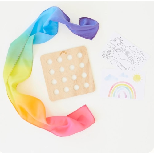 Mini Weaving Board & Rainbow Playsilks in the Mail – Sarah's Silks