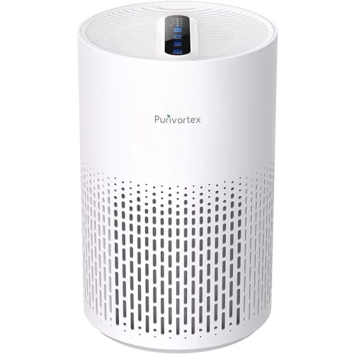 Purivortex Air Purifier, HEPA Air Filter for Dust, Pet Dander, Hair, Covers Up to 880 Sq Ft, PX500 White