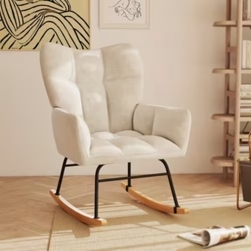 White Rocker Chair Sold On Temu