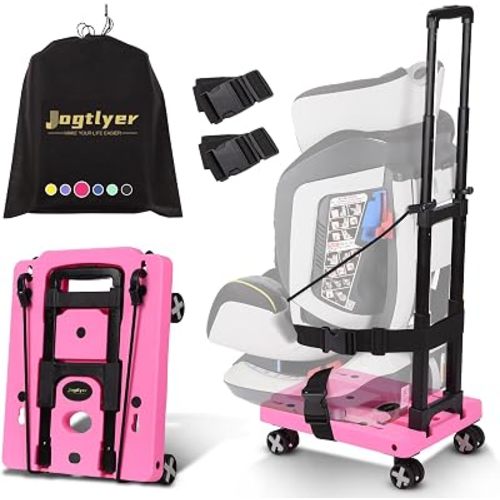 Portable Car Seat Dolly for Airport,Foldable Travel Hand Truck