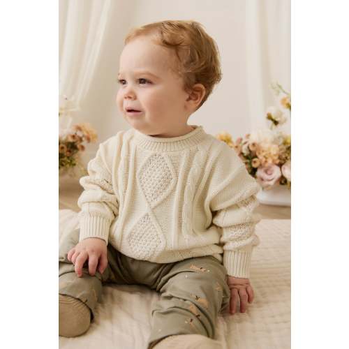 Pima Cotton Wesley Pant - Play Ball Vert – Jamie Kay USA