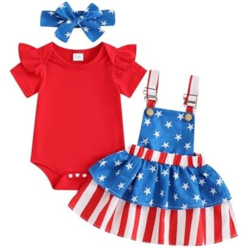 FIOMVA Baby Girl Fall Outfits Newborn Ribbed Knit Romper Skirt Set Infant Ruffle Bodysuit Toddler Dress Winter Clothes