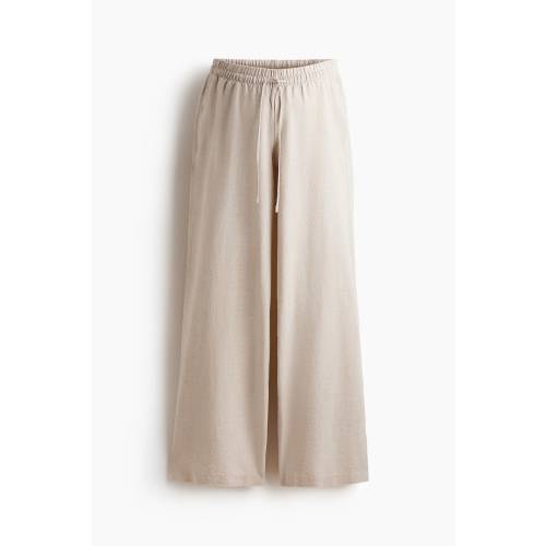 MAMA BEFORE & AFTER LINEN-BLEND PANTS