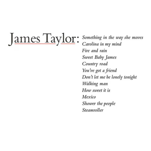 James Taylor's Greatest Hits