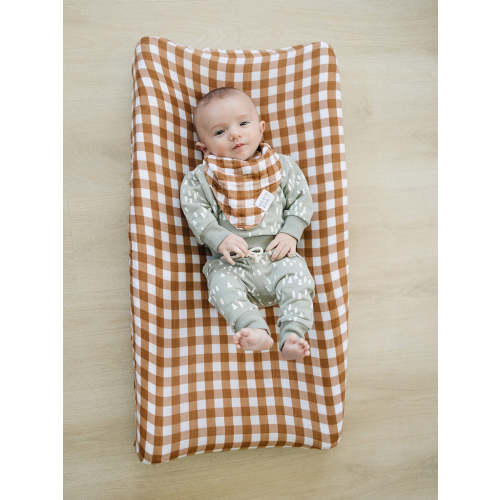 Gingham Muslin Changing Pad Cover