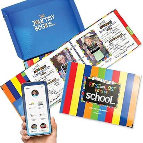Class Keeper School Memory Book | Scrapbook Album for Kids - Preschool to College | Keepsake Pocket for Every Grade | Photo Pages for Class Photos & School Pictures | Class Keeper Mobile App