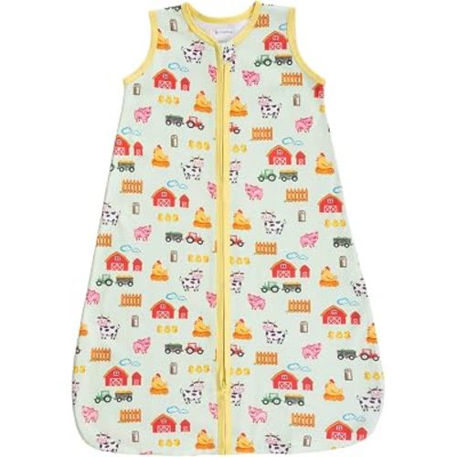 LollyBanks Sleep Sack, 100% Cotton Neutral Baby Sacks, 0.5 TOG Sleep Sacks Lightweight with 2-Way Zipper