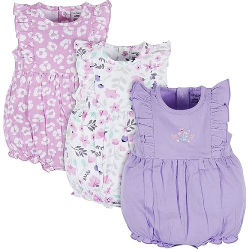 Onesies Brand Baby Girls' 3-pack Romper