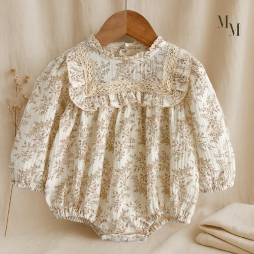 Cotton Baby Romper, 100% Cotton Clothing For Baby Girl Gift Ideas Cute Dresses For Babies Organic Baby Clothing For Girls Long sleeve Onesie