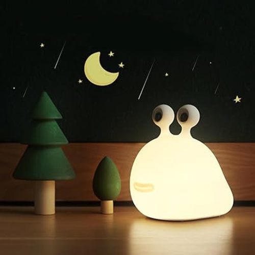 EAQ Slug Night Light, Silicone Light for Classroom, Don't Bug Me, Nursery Squishy Lamp, Cute Animal Bedside Lamp for Breastfeeding.