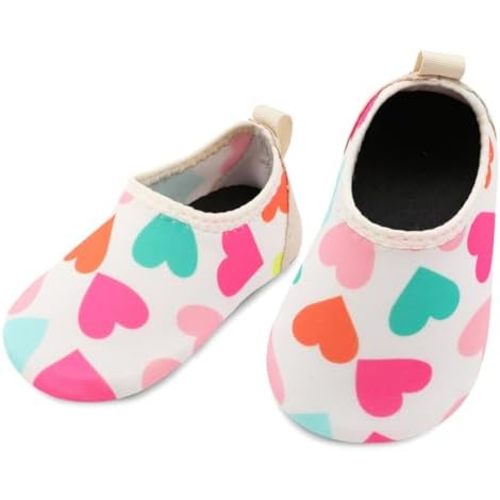 L-RUN Infant Water Shoes Barefoot Skin Aqua Sock Breathable Beach Swim Pool Walking Shoes for Baby First Walker Non Slip