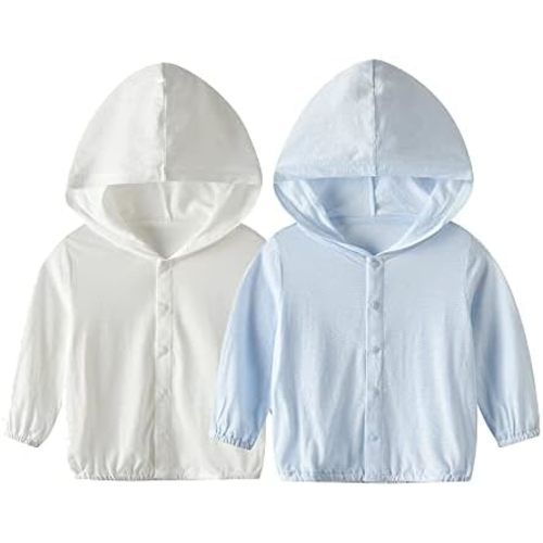 Vivobiniya Baby Lightweight Sunscreen Hoodie Toddler Summer Sun Protection Outwear Breathable Coat Jacket 3m-5Y