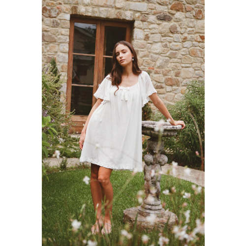 Betty Lounge Dress - Long - Cotton Modal - Dandelion – Piyama USD