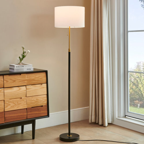 Everly Quinn 64.5'' Adjustable Floor Lamp & Reviews | Wayfair