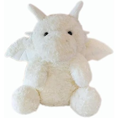 YUKOUQIAN Dragon Stuffed Animal Cute Dragon Plush Toy for Girls Boys 7.8 inch (jiaolong baise)
