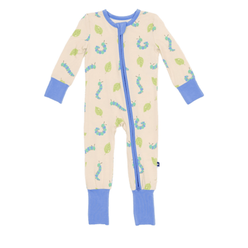 Caterpillar Crew Convertible Footed Romper