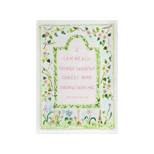 Philippians 4:13 Acrylic Verse Block