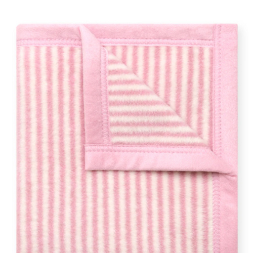 Sweet Pea Stripe Blush Mini Blanket