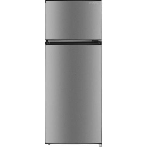 Insignia™ - 7.2 Cu. Ft. Mini Fridge with Top Freezer and ENERGY STAR Certification - Stainless Steel Look
